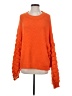 &merci Solid Orange Pullover Sweater Size S - photo 1