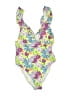 J.Crew Floral Yellow One Piece Swimsuit Size 8 - photo 1