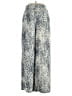 Zara 100% Polyester Paisley Blue Casual Pants Size XS - photo 1