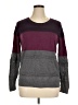 Market and Spruce Color Block Purple Pullover Sweater Size XL - photo 1