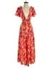 Hello Molly 100% Rayon Paisley Red Pink Romper Size S - photo 1