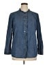 Talbots 100% Cotton Blue Long Sleeve Button-Down Shirt Size XL - photo 1