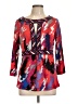 BCBGMAXAZRIA Red Long Sleeve Blouse Size L - photo 1