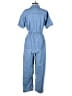 Universal Thread 100% Cotton Solid Blue Jumpsuit Size 8 - photo 2