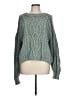 Free People 100% Baumwolle Teal Pullover Sweater Size L - photo 1
