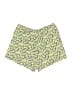 Equipment 100% Silk Print Yellow Shorts Size M - photo 2