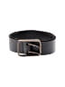 Unbranded 100% Leather Black belt Size Sm - Med - photo 1