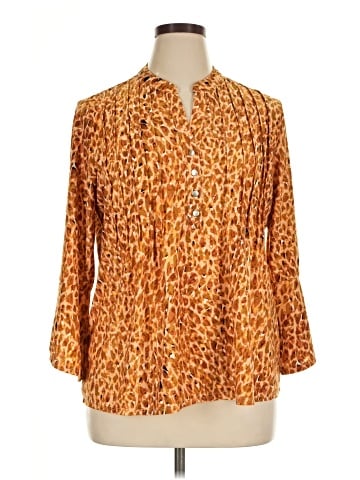Notations 3/4 Sleeve Blouse (view 1)