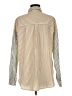 Assorted Brands 100% Polyester Stripes Tan Long Sleeve Blouse Size M - photo 2
