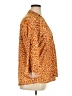 Notations Animal Print Orange 3/4 Sleeve Blouse Size XL - photo 4