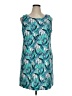 Talbots Paisley Teal Casual Dress Size 16 Petite - photo 1