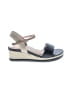 Frankie4 100% Leather Gray Wedges Size 8 - photo 1