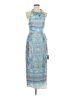 Lulus 100% Polyester Paisley Blue Cocktail Dress Size S - photo 1