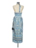 Lulus 100% Polyester Paisley Blue Cocktail Dress Size S - photo 2