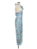 Lulus 100% Polyester Paisley Blue Cocktail Dress Size S - photo 4