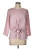 Talbots Pink 3/4 Sleeve Blouse Size 12 Petite - photo 1