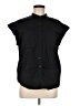 Chico's Black Sleeveless Button-Down Shirt Size Med (1) - photo 1