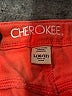 Cherokee 100% Cotton Solid Orange Shorts Size 10 - 12 - photo 3