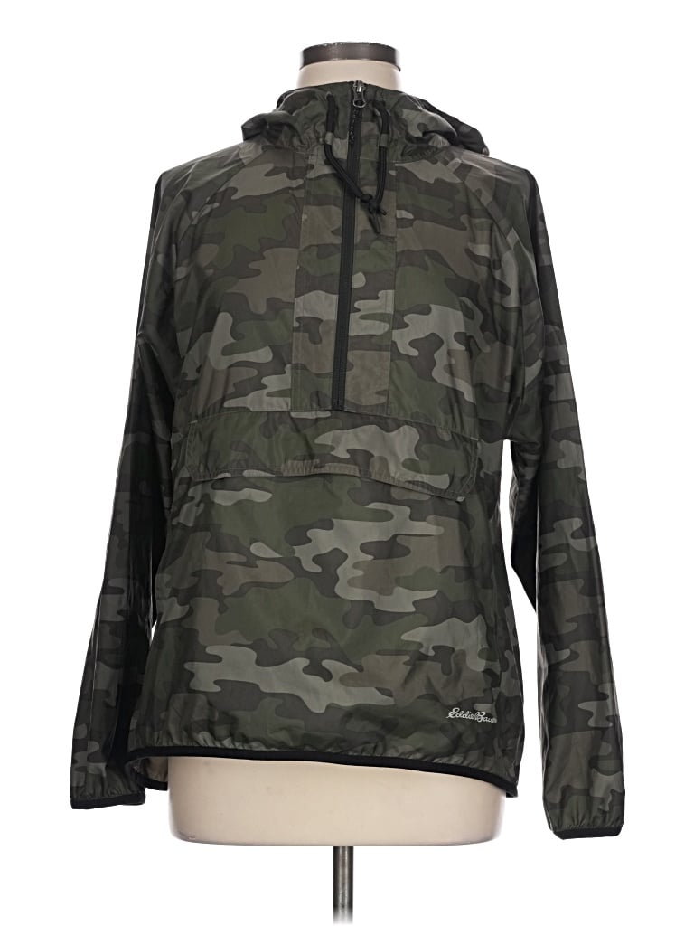 Pre-owned Eddie Bauer Windbreaker Jacket In Green