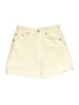 Zara Solid Yellow Khaki Shorts Size 2 - photo 1