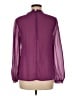 Assorted Brands 100% Polyester Purple Long Sleeve Blouse Size M - photo 2