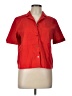 Theory Red Short Sleeve Blouse Size L - photo 1
