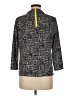 MELLODAY Houndstooth Black Long Sleeve Blouse Size M - photo 2