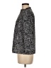 MELLODAY Houndstooth Black Long Sleeve Blouse Size M - photo 5