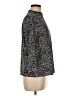 MELLODAY Houndstooth Black Long Sleeve Blouse Size M - photo 4