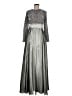 Assorted Brands 100% Polyester Metallic Silver Cocktail Dress Size 8 - photo 1