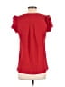 Blooming Jelly Red Short Sleeve Blouse Size S - photo 2