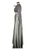 Assorted Brands 100% Polyester Metallic Silver Cocktail Dress Size 8 - photo 5