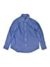 Lands' End 100% Cotton Solid Blue Long Sleeve Button-Down Shirt Size 10 - photo 1