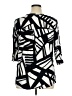 Westbound Graphic Black 3/4 Sleeve Blouse Size XL - photo 2