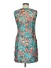 Alex Evenings 100% Polyester Print Teal Cocktail Dress Size 8 Petite - photo 2