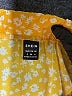 Shein 100% Polyester Floral Yellow Casual Skirt Size 4 - photo 4