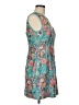 Alex Evenings 100% Polyester Print Teal Cocktail Dress Size 8 Petite - photo 4