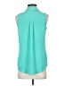 Express Teal Sleeveless Button-Down Shirt Size S - photo 2