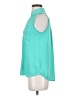 Express Teal Sleeveless Button-Down Shirt Size S - photo 5