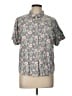 Universal Thread Paisley Gray Short Sleeve Blouse Size L - photo 1