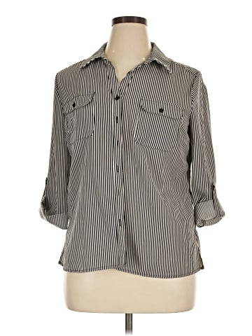 Notations 3/4 Sleeve Button-Down Shirt (view 1)