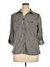 Notations Stripes Gray 3/4 Sleeve Button-Down Shirt Size XL (petite) - photo 1