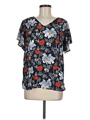 Ann Taylor LOFT Outlet Short Sleeve Blouse (view 1)