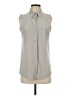 Athleta Gray Sleeveless Button-Down Shirt Size S - photo 1