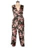 Apt. 9 Floral Brown Jumpsuit Size 6 - photo 1