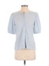 Modern Works Blue 3/4 Sleeve Blouse Size S - photo 1