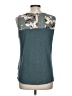 Papermoon 100% Polyester Green Sleeveless Blouse Size L - photo 2