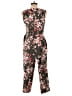 Apt. 9 Floral Brown Jumpsuit Size 6 - photo 2