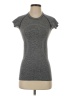 Lululemon Athletica Tweed Gray Short Sleeve Turtleneck Size 4 - photo 1