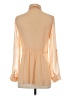 Alice + Olivia Tan Long Sleeve Silk Top Size XS - photo 2